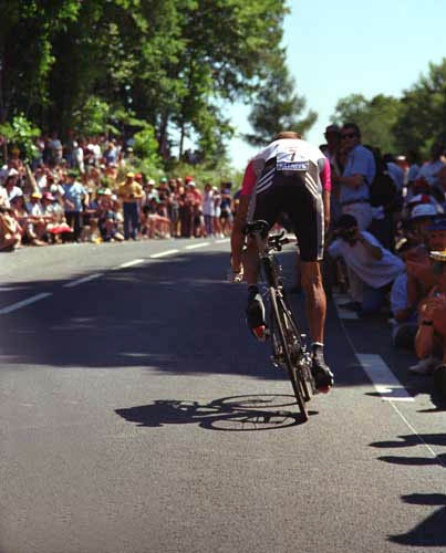 TdF 98, Zeitfahren mit Bjarne Riis